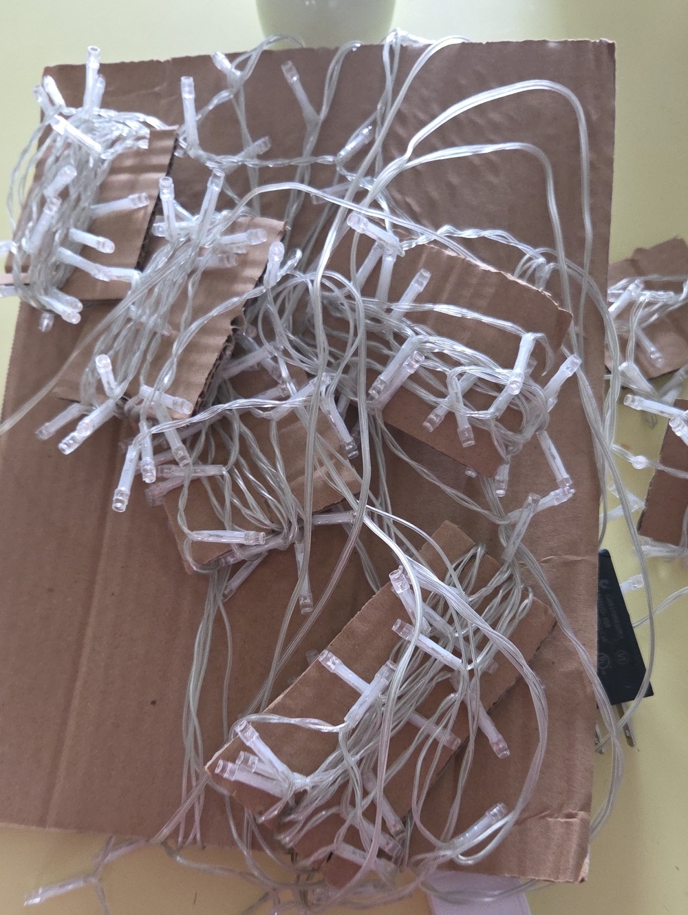 Clear LED String Lights - White Cord